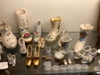 Collectible ceramic women’s and girls shoes. Vintage, about 30 shoes