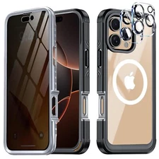 Magnetic Privacy Case w/ Built-In Privacy Screen Protector for iPhone 16 Pro Max