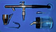 airbrush set/kit dual action siphon/bottom feed artist