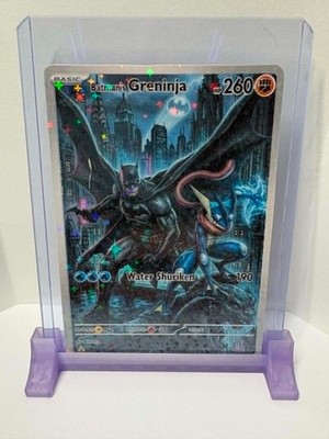 Custom inspired BATMAN'S GRENINJA Full Art Holo Card Fan Made NON-TCG UNOFFICIAL