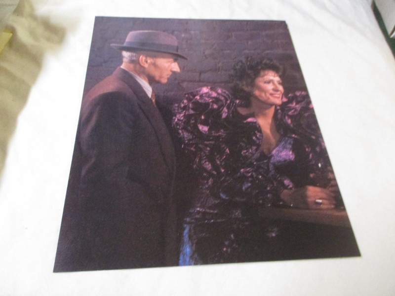 MAJEL BARRETT & PATRICK STEWART 8X10 STAR TREK PHOTO