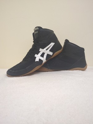 Size 11 - ASICS Matflex 7 Mens Black /White Wrestling Shoes 1081A051