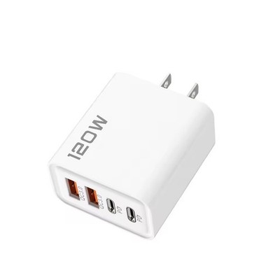 120W Gan Multi Port Charger Dual PD USB For Samsung Iphone Charger Fast Charging