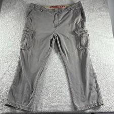 Union Bay Cargo Pants Mens 46x30 (Fits 44x28) Gray Workwear Gorpcore Outdoors