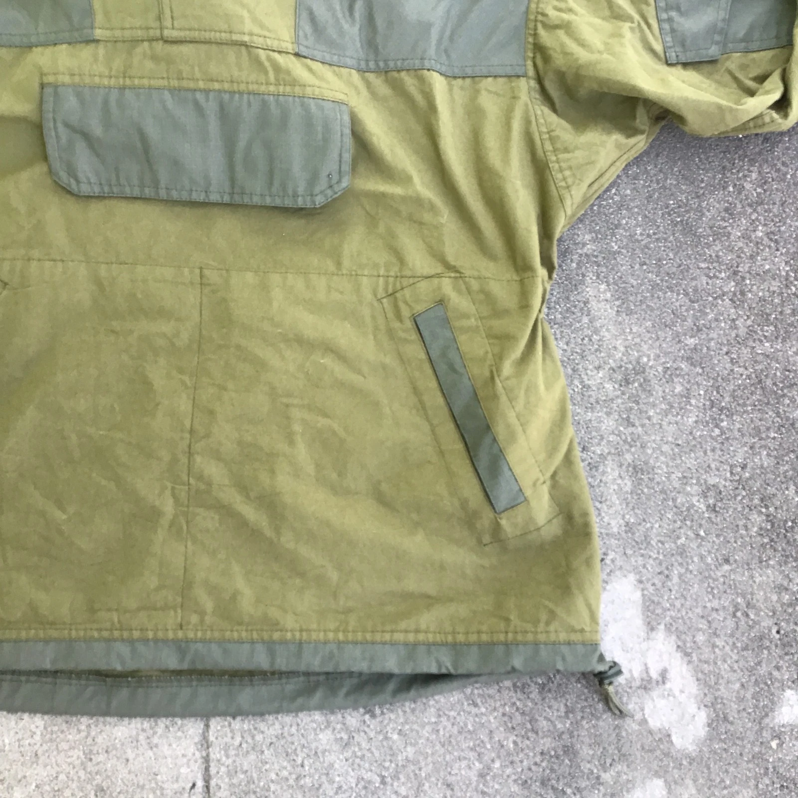 Gorka Style Green Jacket Windbreaker Men 2XL Hooded Pockets Tactical Military image 7