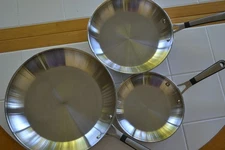 Calphalon Simply Stainless Steel Frypans 12in. 10in. 8in.