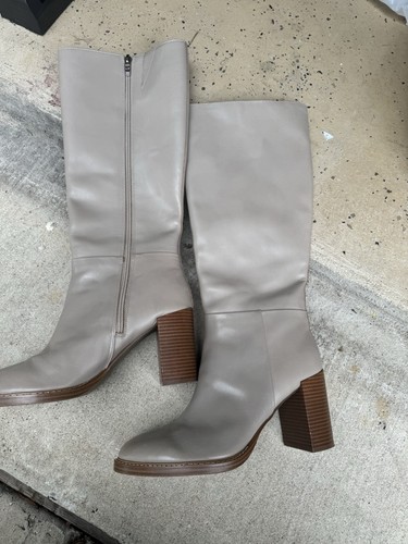 Women's Gabey Wide Calf Almond Toe Block Heel Dress Boots - US 10M - Picture 3 of 12