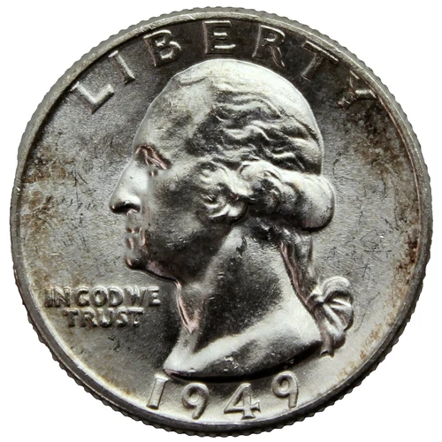 1949 Washington Quarter - BU/Unc/Uncirculated - Silver