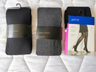 Lot of three pairs Banana Republic Apt. 9 Women’s  Tights, Black, Gray Size S — photo 1