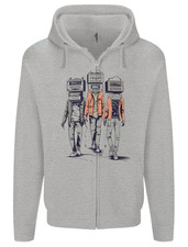 Hi-Fi Head Obscure Music Mens Zip Up Hoodie