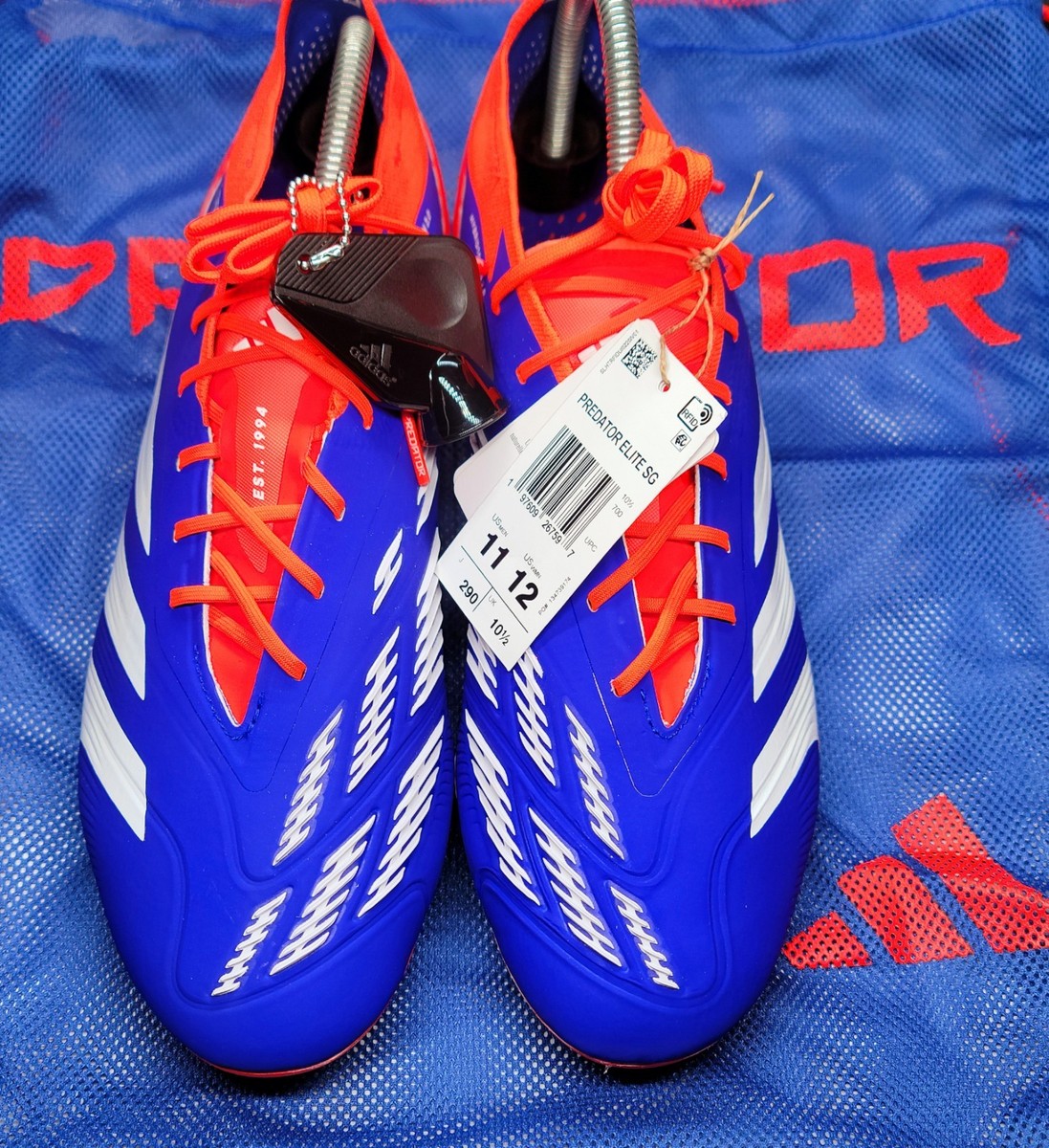 【希少商品】アディダスPredator Elite ロングタン　SG Adidas Predator Elite Laceless SG Men's Size 10.5 Vivid Horizon