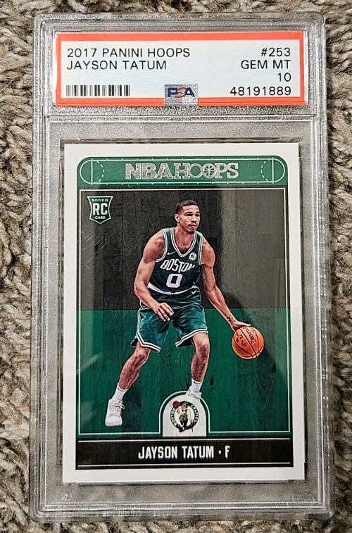 2017 Panini Hoops - Jayson Tatum #253 - Celtics Rookie Card RC - PSA 10 view 1