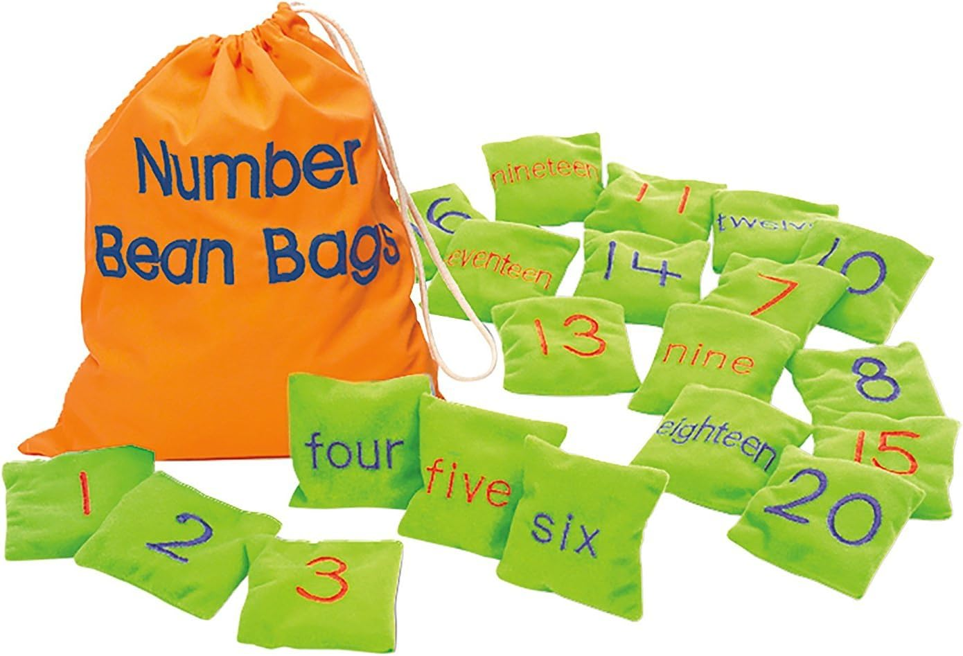 Number Beanbags for Toddlers - Preschool Math Learning Toy for Kindergarten Classrooms
