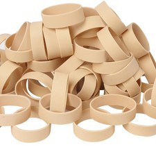 AMUU Rubber Bands Size 82, 60pcs Tactical Beige Wide Black
