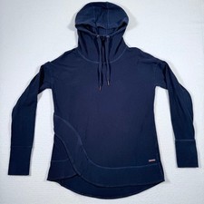 Sweaty Betty London Hoodie Medium Navy Blue Long Sleeve Thumb Hole Pullover