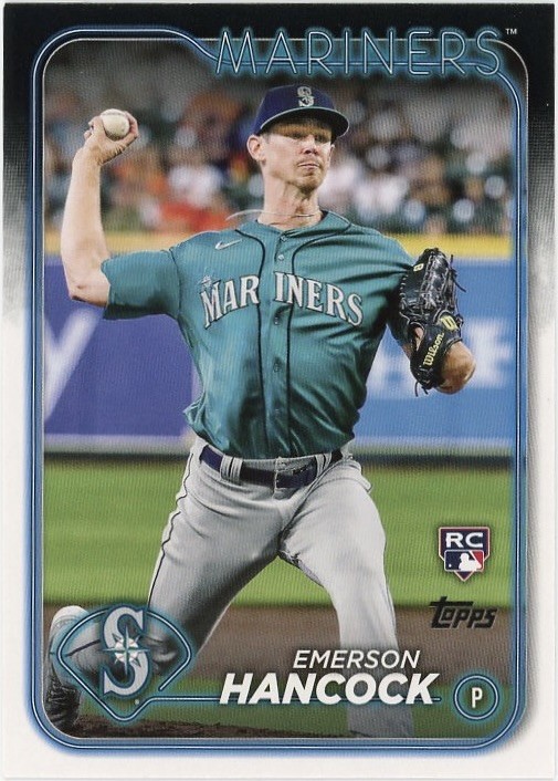 2024 Topps #39 Emerson Hancock Seattle Mariners Baseball Card RC