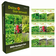 BBQ-Saatgut Set 9 Sorten Samen - Samen für Kräuter - Grillkräuter - Geschenkset