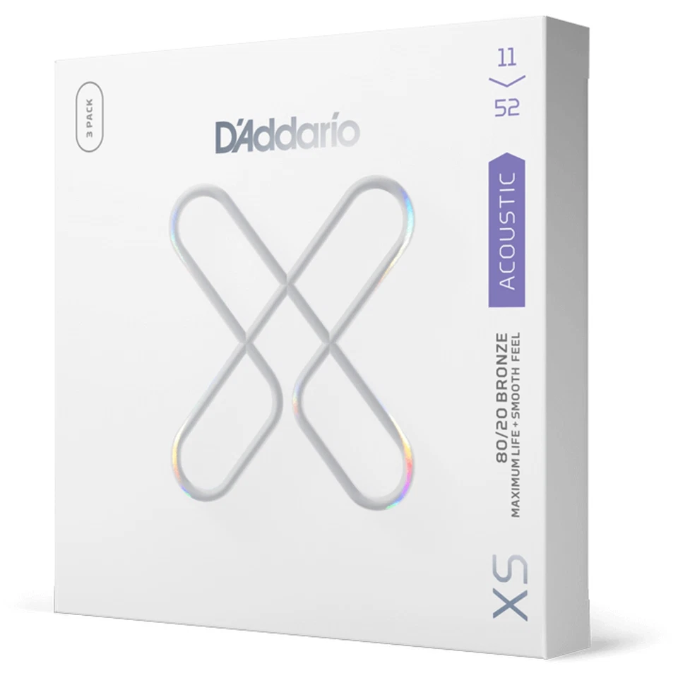 D’Addario XSABR1152-3P - XS 80/20 Acoustic Bronze Custom Light - 3-Pack - Bild 2 von 2