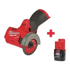 Milwaukee 2522-20 M12 12V FUEL 3" Compact Cut Off Tool  + M12 CP2.0 Battery