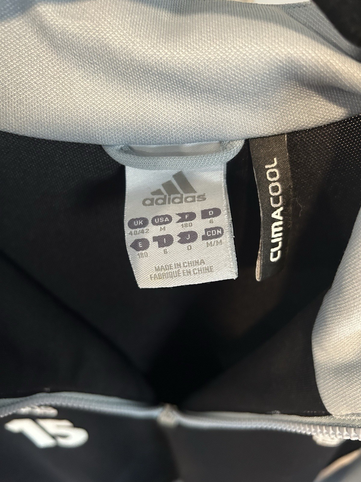 Soccer Long Sleeve Goalie Shirt Black And Gray Men’s Medium Adidas