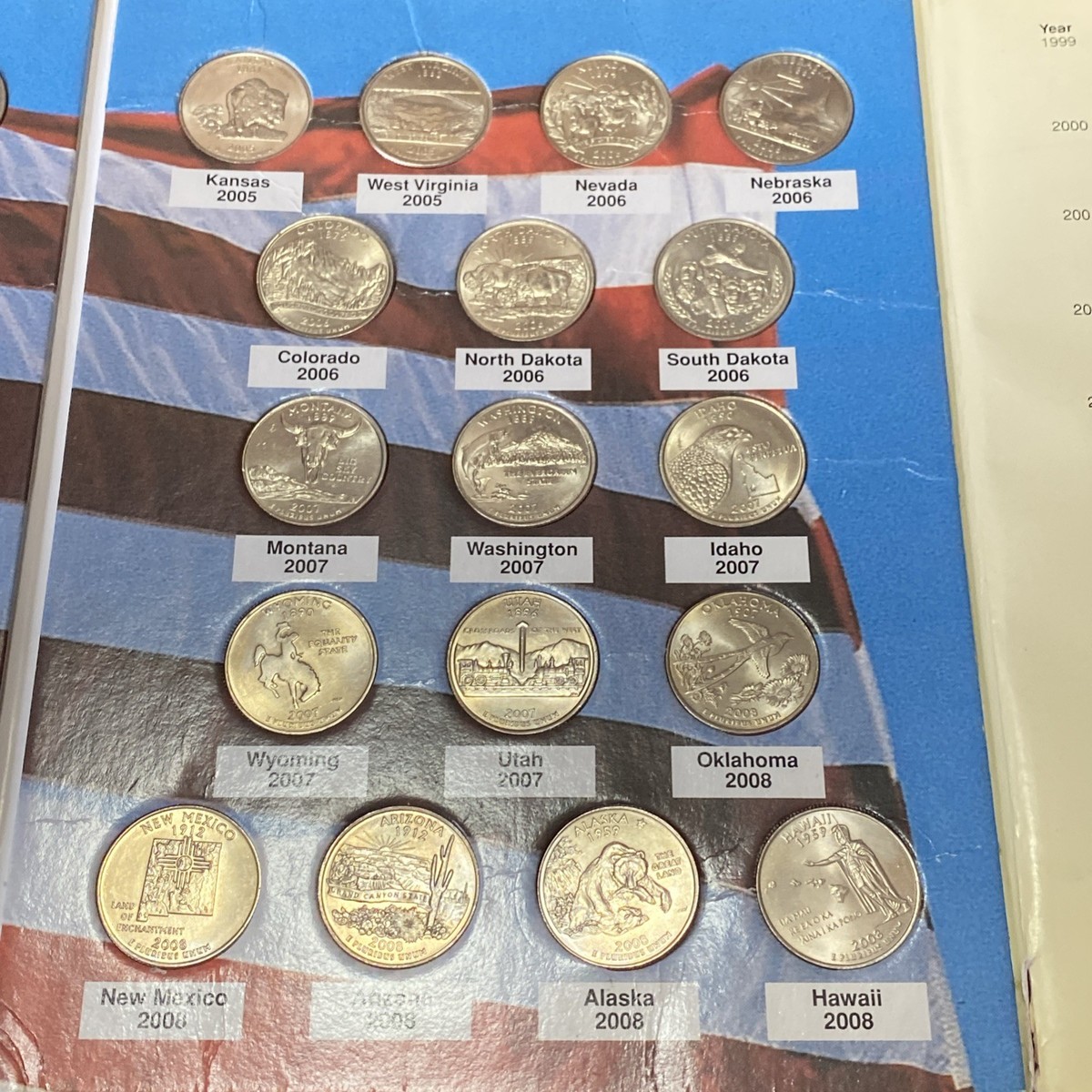 Commemorative Quarters of the United States Collector's Album 1999