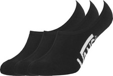 Vans L12138 Mens Black Classic Super No Show 3 Pair Socks Size 6.5-9
