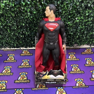 2016 Big-Figs Batman vs Superman Superman 19'' Figure Black Suit Red eyes Jakks