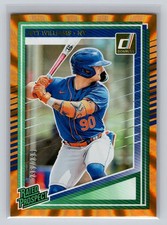 2025 Donruss Jett Williams Rated Prospects Orange Laser Numbered 296/299
