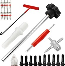 Essential 23pcs Tire Valve Stem Tool Set - All-in-one For Quick Repairs Black Essential 23pcs Tire Valve Stem Tool Set - All-in-one For Quick Repairs Black