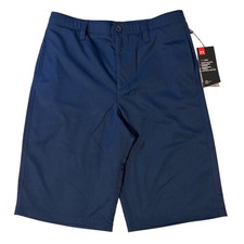 Under Armour Boys Heat Gear Loose Fit Golf Shorts Navy Blue Size 18 NEW