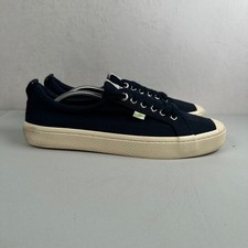 Cariuma OCA Low Canvas Shoes Sneakers Womens Size US 12 Navy Unisex Cork Comfort