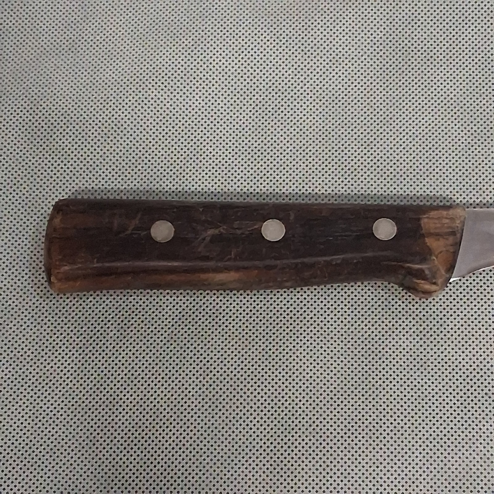 R H Forschner Victorinox Curved Boning Knife 407F-6 10" 5" Blade & Wooden Handle