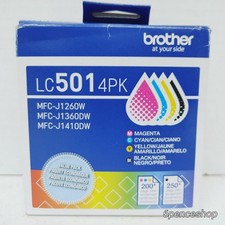 Imperfect Box-Brother LC501 4PK Blk/C/M/Y Ink Cartridges Exp. 06/2028