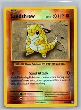 Sandshrew 54/108 Common Evolutions Pokemon Card Reverse Holo Lightly Played