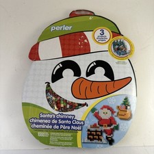 Zestaw koralików Perler Komin Świętego Mikołaja 3 projekty Boże Narodzenie Zima Wakacje Rękodzieło