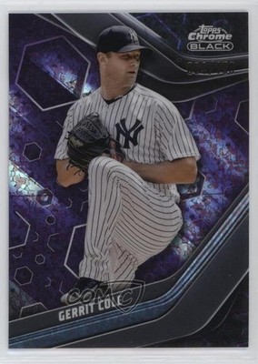2023 Topps Chrome Black Purple Mini-Diamond Refractor 64/150 Gerrit Cole #8 1az7