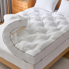 4 Inch Memory Foam Mattress Topper Queen for Back Pain Relief, Filled with Breat