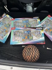 LUCARIO EX AND TYRANITAR EX Scarlet and Violet Prismatic Collection Pokemon Card