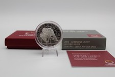 PRAGER: Österreich, 20 Euro 2014, Tertiär-Leben auf der Erde, Silber [H91]#k