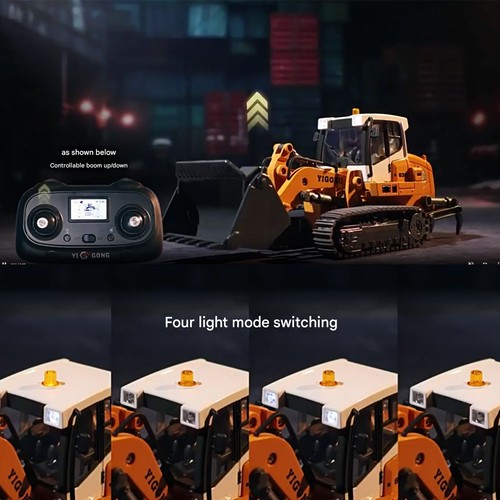 1:50 RC Electric Lifting Tracked Loader LR636 2.4G Construction Vehicle RTR NeKS - Picture 7 of 12