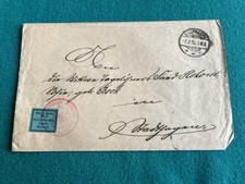 Brief mit Zettel: Frei lt. Avers Nr.8, F&uuml;rstlich Schaumb.-Lippisches Ministerium