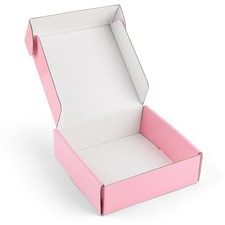 6x6x2 Pink Mailing Box 26 Pack Sturdy Gift Mailers for Small Business Shipping