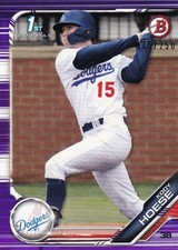 2019 Bowman Draft Los Angeles Dodgers Kody Hoese Base Purple 075/250