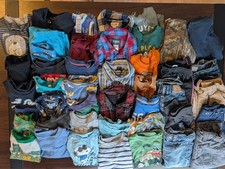 Boys SZ 24-2T 44 Piece Mix Clothing Lot Carter's Levi's Cat Jack Disney
