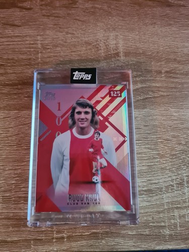Topps Ajax 125th Anniversary Set Ruud Krol Red 4/10 Club Van 100