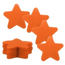30 Pcs Carpet Spot Markers Floor Star Dots for Classroom, Orange