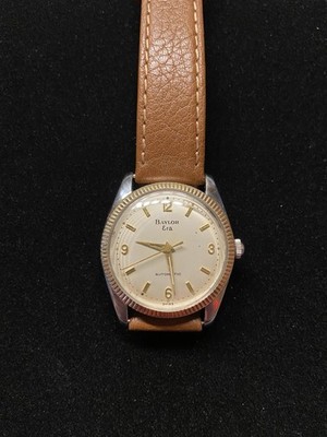 Vintage Baylor Era Automatic Watch 34mm A. Schild 1580 Swiss 1960s