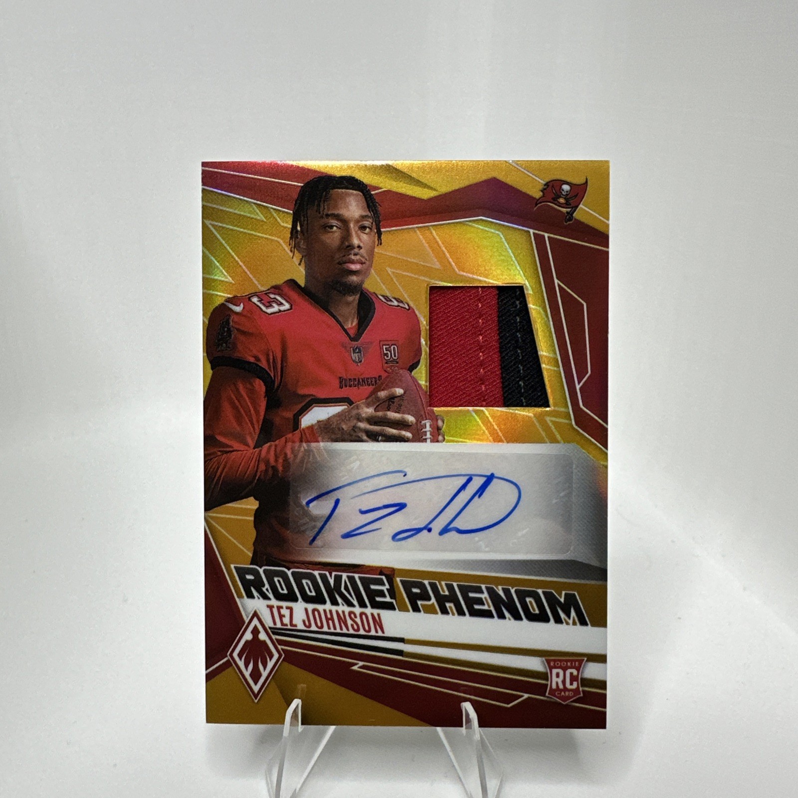 TEZ JOHNSON 2025 PHOENIX GOLD PATCH AUTO 1/10 1st On Print