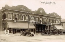 Geneva IL Illinois Fargo Theatre 1900s RPPC Photo Postcard COPY
