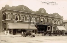 Geneva IL Illinois Fargo Theatre 1900s RPPC Photo Postcard COPY